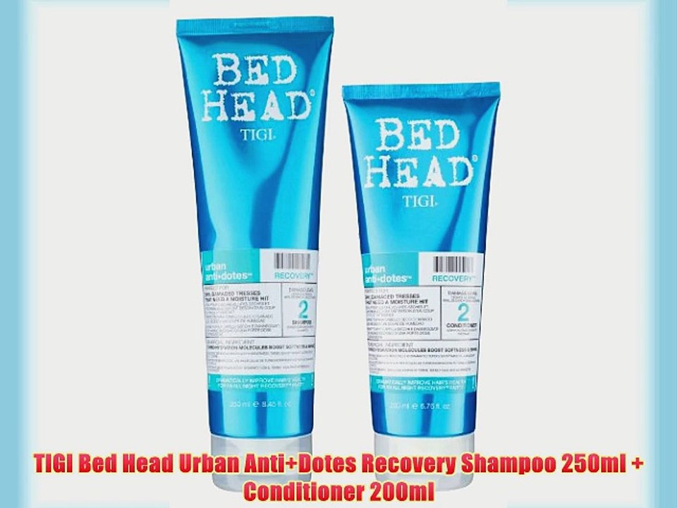 TIGI Bed Head Urban Anti Dotes Recovery Shampoo 250ml   Conditioner 200ml