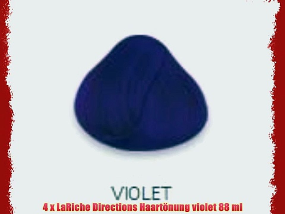 4 x LaRiche Directions Haart?nung violet 88 ml