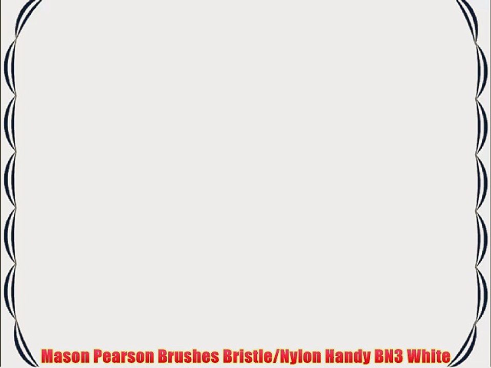 Mason Pearson Brushes Bristle/Nylon Handy BN3 White