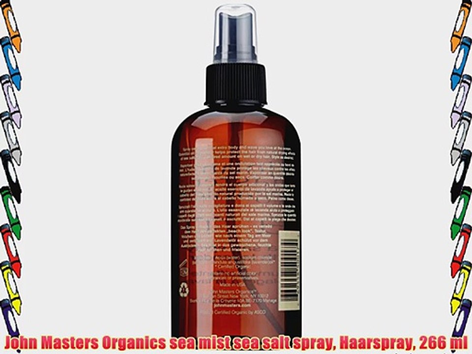 John Masters Organics sea mist sea salt spray Haarspray 266 ml