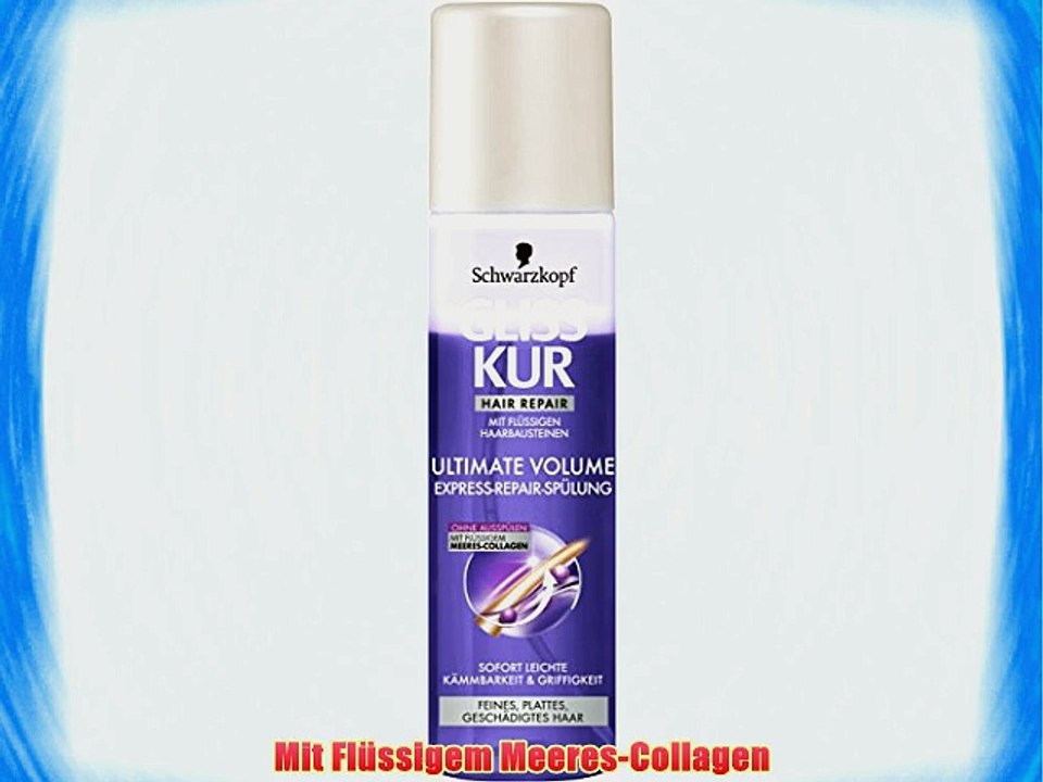 Gliss Kur Ultimate Volume Express-Repair-Sp?lung 6er Pack (6 x 200 ml)