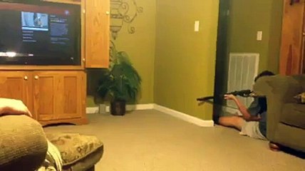 Rat - Mouse Hunting by BB Gun inside Home - Very Funny