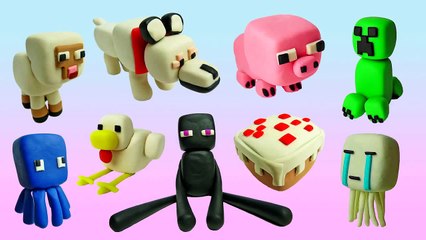 play doh minecraft gato cómo hacer con plastilina
