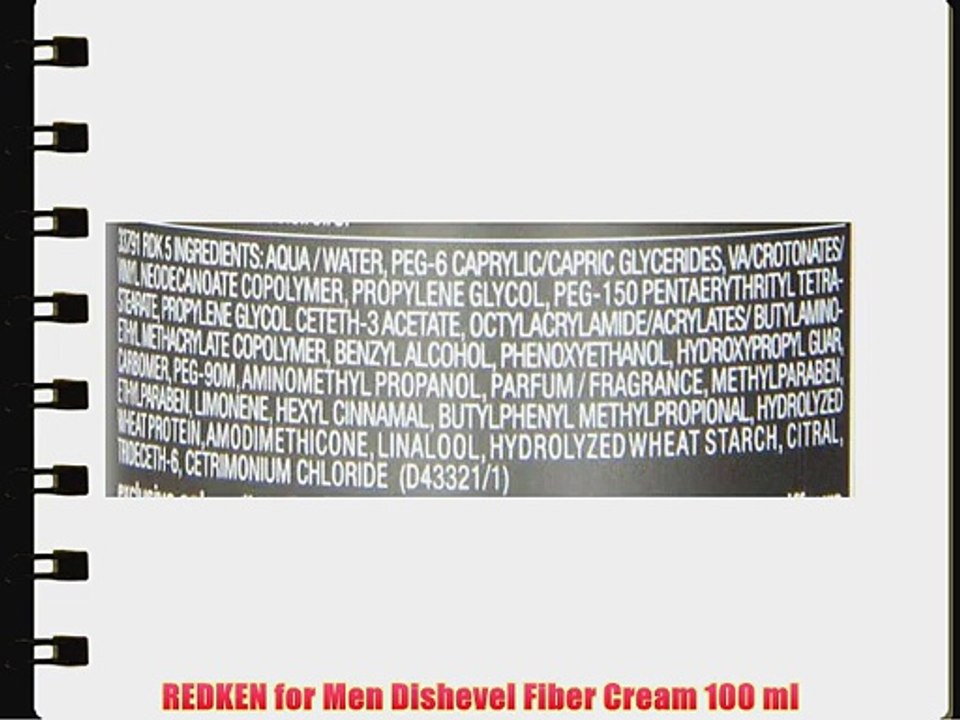 REDKEN for Men Dishevel Fiber Cream 100 ml