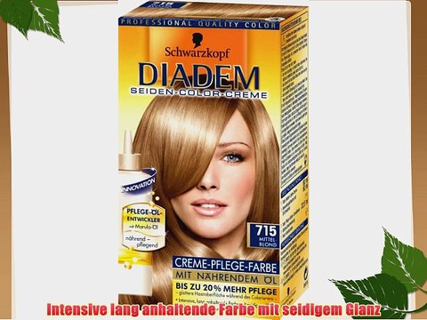 Schwarzkopf Diadem Seiden-Color-Creme 715 Mittelblond 3er Pack (3 x 1 St?ck)