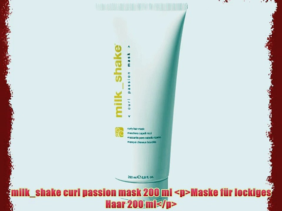 milk_shake curl passion mask 200 ml