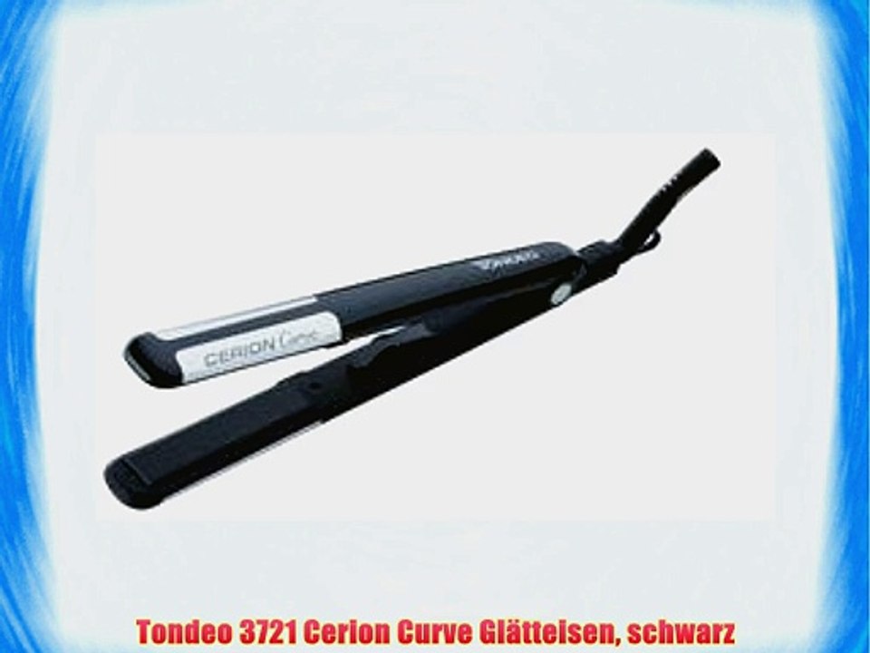 Tondeo 3721 Cerion Curve Gl?tteisen schwarz