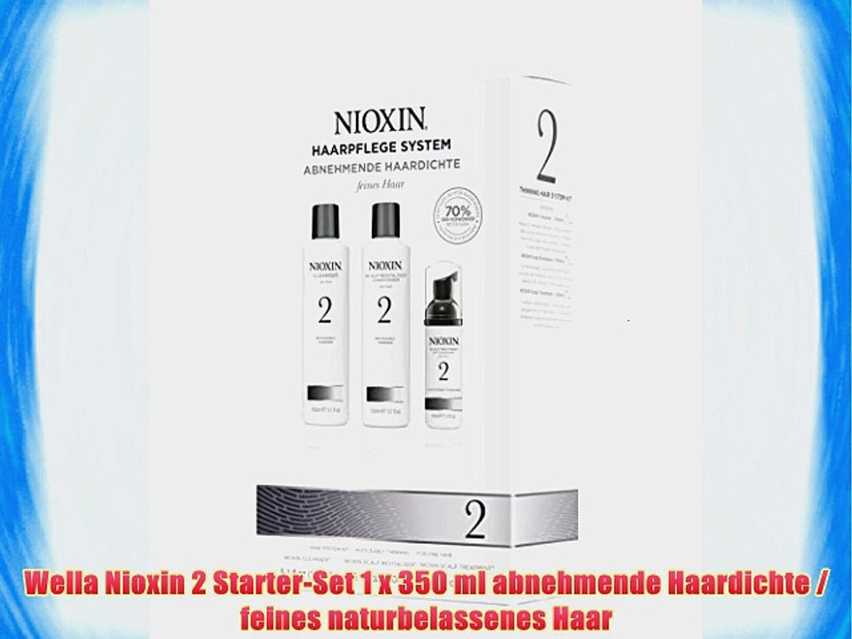 Wella Nioxin 2 Starter-Set 1 x 350 ml abnehmende Haardichte / feines naturbelassenes Haar