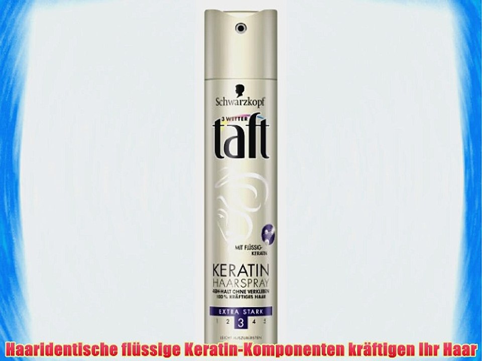 Drei Wetter Taft Keratin Haarspray extra starker Halt 5er Pack (5 x 250 ml)