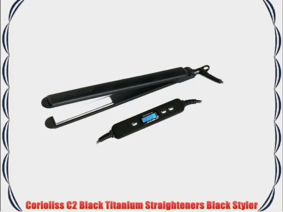 Corioliss C2 Black Titanium Straighteners Black Styler