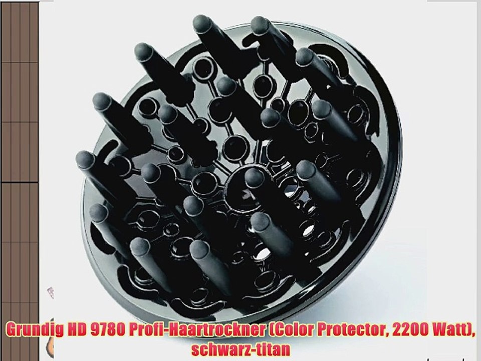 Grundig HD 9780 Profi-Haartrockner (Color Protector 2200 Watt) schwarz-titan