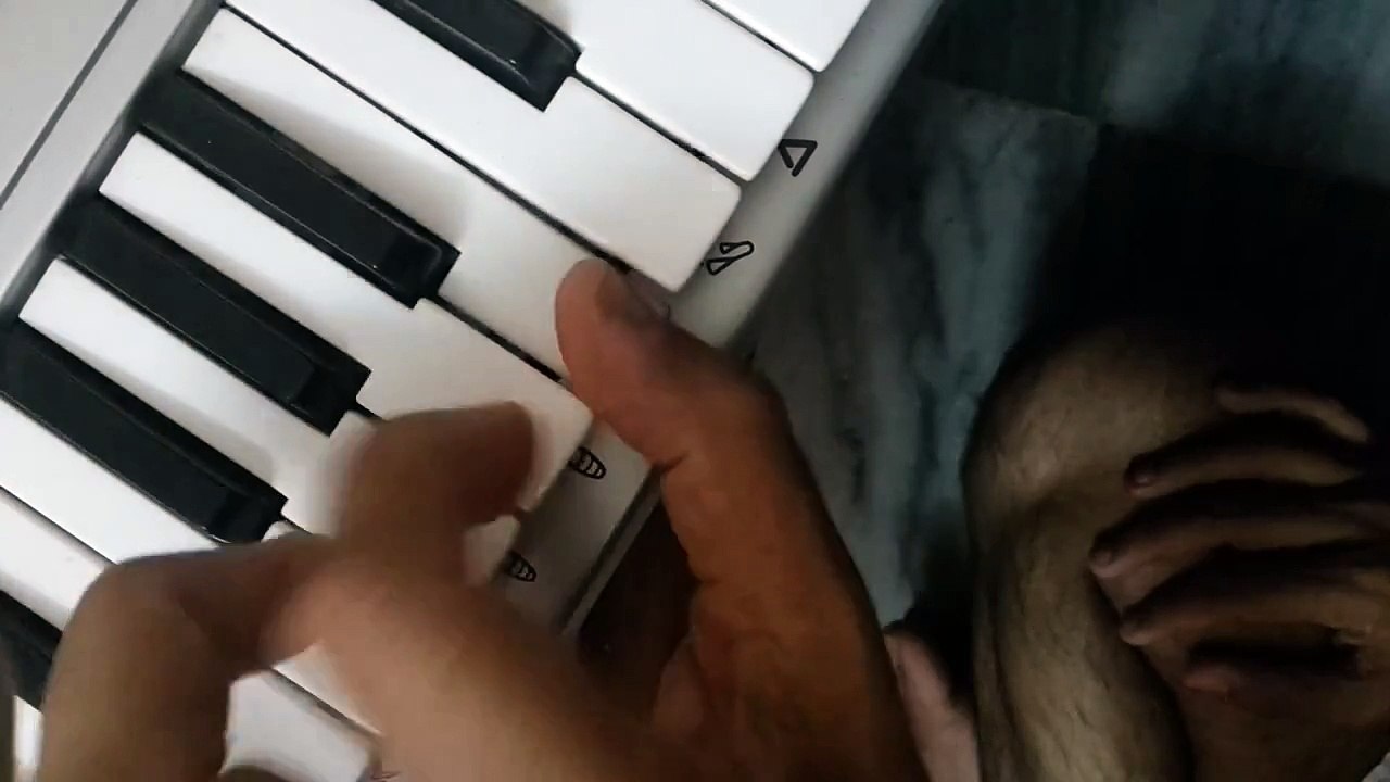 Ansu bhari hai jeevan ki rahe piano tutorial