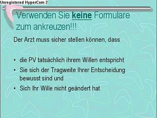 Patientenverfügung Fehler Nummer 1: Kreuzchen