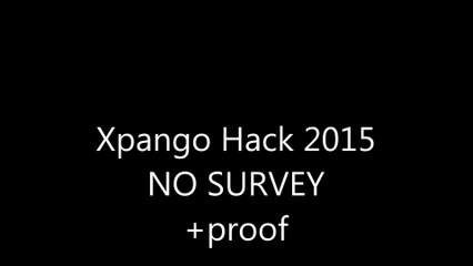 Xpango CREDIT HACK 2015 NO SURVEY + PROOF