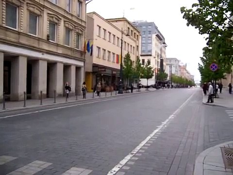 Spain King Juan Carlos I and Queen Sofia cortege in Vilnius, Lithuania