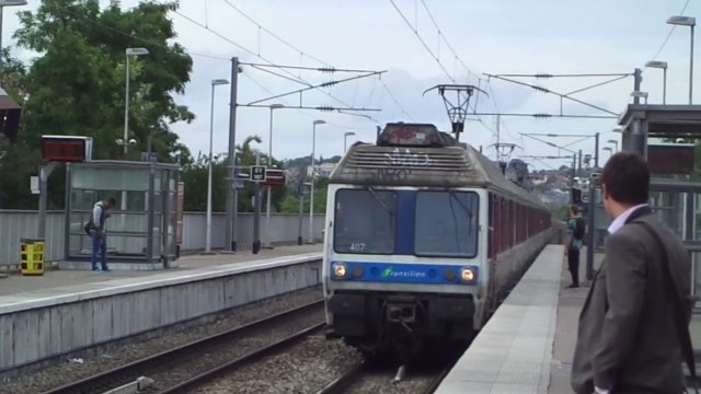 Paris Transilien L + RER A - Z 6400 + MI 09 - Achères-Ville
