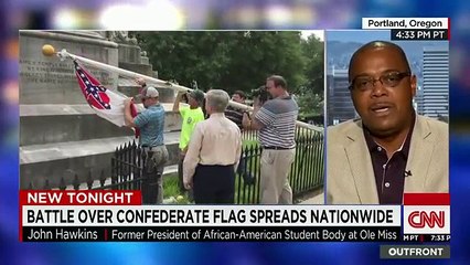 Black Confederate Flag Supporter Says 'I Will Not Turn My Back'
