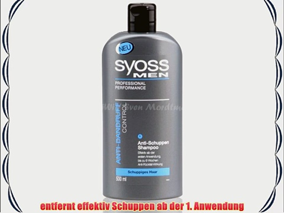 SYOSS Men Anti-Schuppen Control Shampoo 500ml (R20)