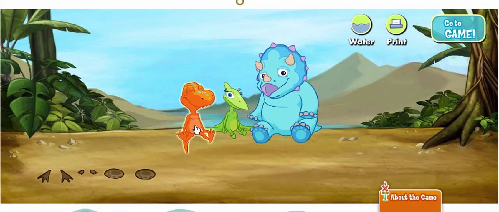 Dinosaur Train Station Race Cartoon Animation PBS Kids Game Play Walkthrough