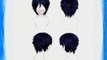 COSPLAZA Cosplay Wig Blue Exorcist Rin Okumura kurz dunkelblau Halloween Peruecke