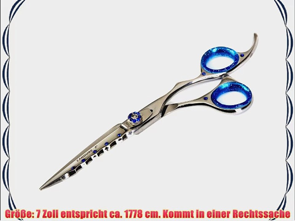 Professionell Blau Haarschneideschere 7 Zoll Haarschere Friseur SchereProfi Friseurschere