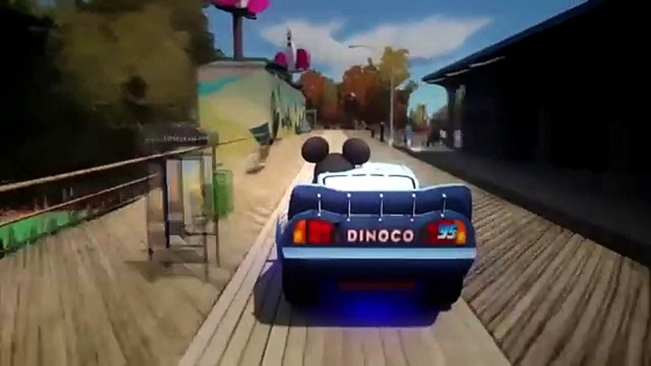 Mickey Mouse Goofy Lightning McQueen Dinoco Cars ♫ Nursery Ryhmes ♫ (Songs for Children Compilation)