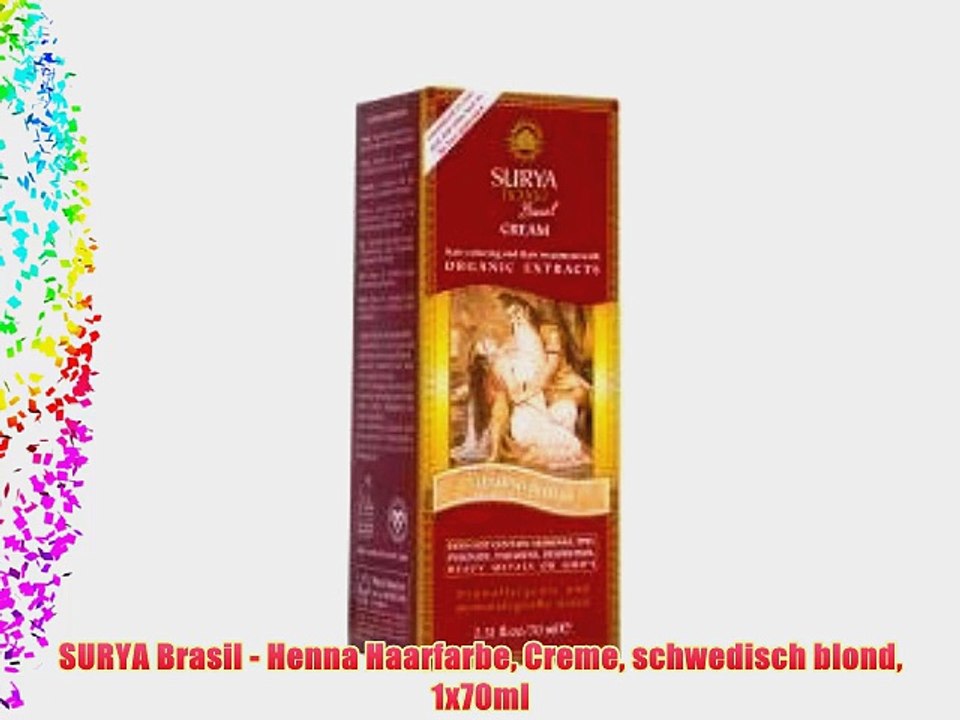 SURYA Brasil - Henna Haarfarbe Creme schwedisch blond 1x70ml