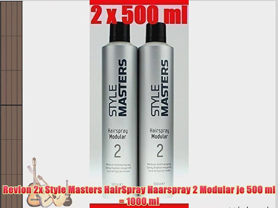 Revlon 2x Style Masters HairSpray Haarspray 2 Modular je 500 ml = 1000 ml