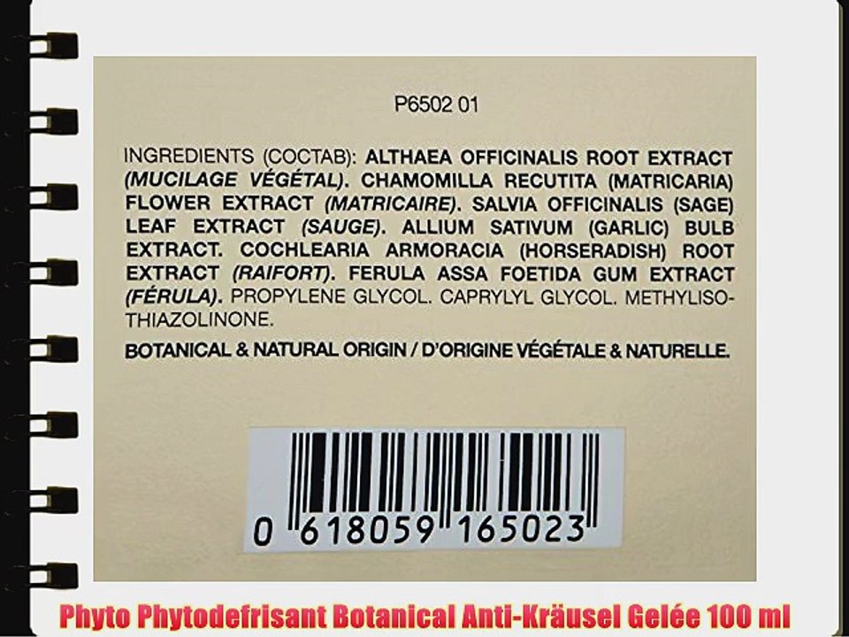 Phyto Phytodefrisant Botanical Anti-Kr?usel Gel?e 100 ml