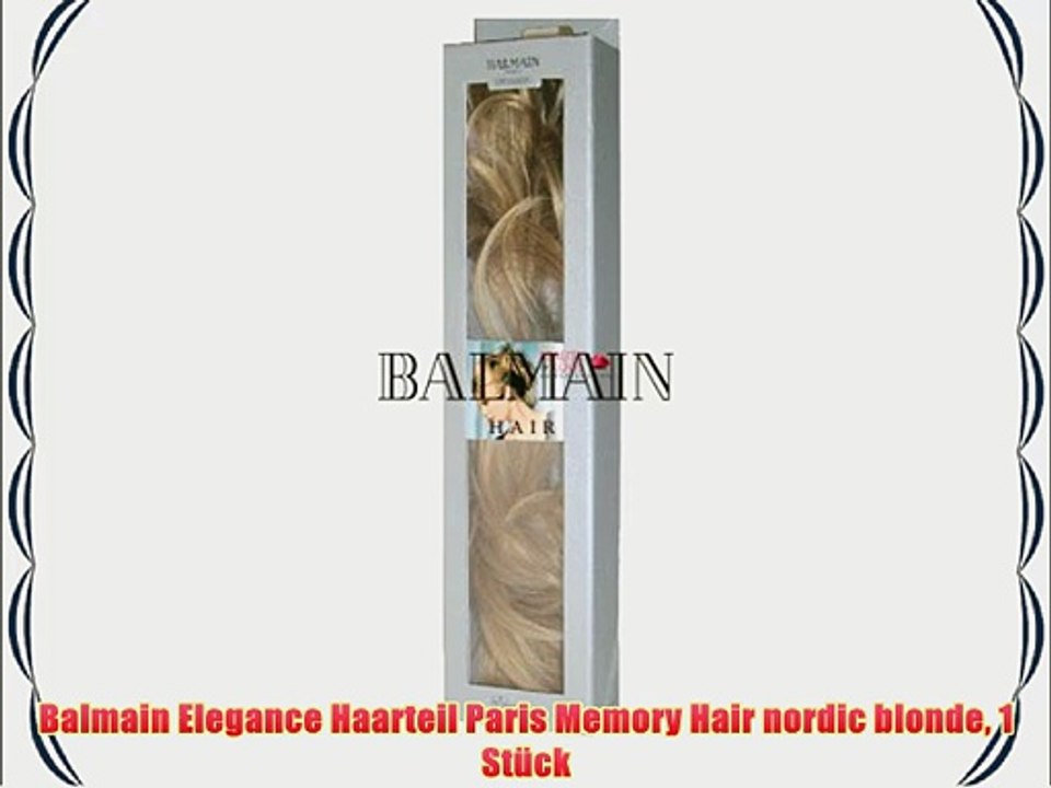 Balmain elegance haarteil paris memory hair nordic blonde 1 st?ck
