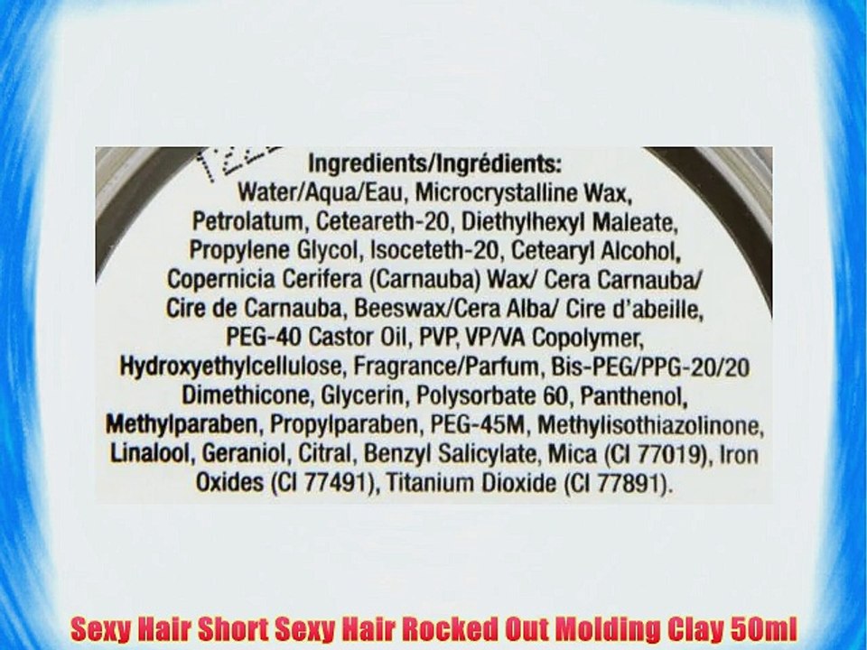 Sexy Hair Short Sexy Hair Rocked Out Molding Clay 50ml