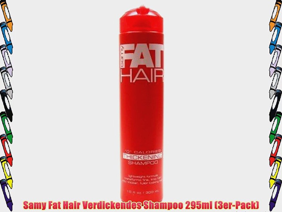 Samy Fat Hair Verdickendes Shampoo 295ml (3er-Pack)