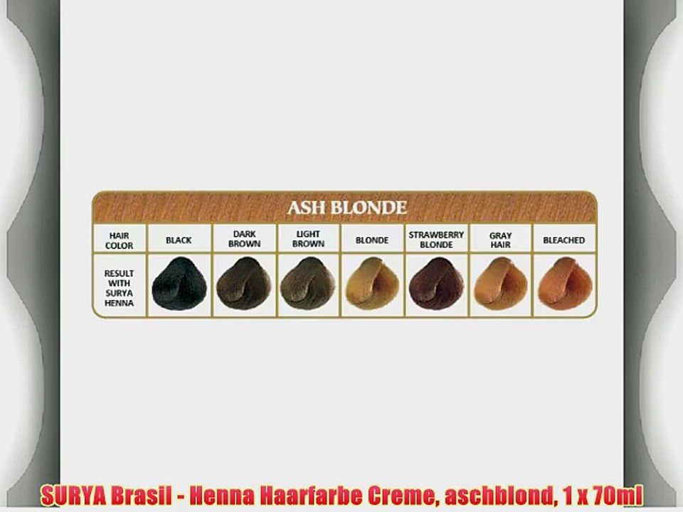 SURYA Brasil - Henna Haarfarbe Creme aschblond 1 x 70ml