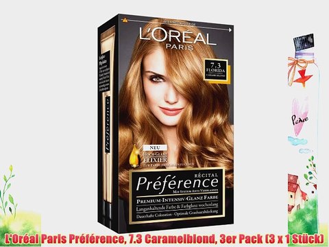 L'Or?al Paris Pr?f?rence 7.3 Caramelblond 3er Pack (3 x 1 St?ck) - video  Dailymotion