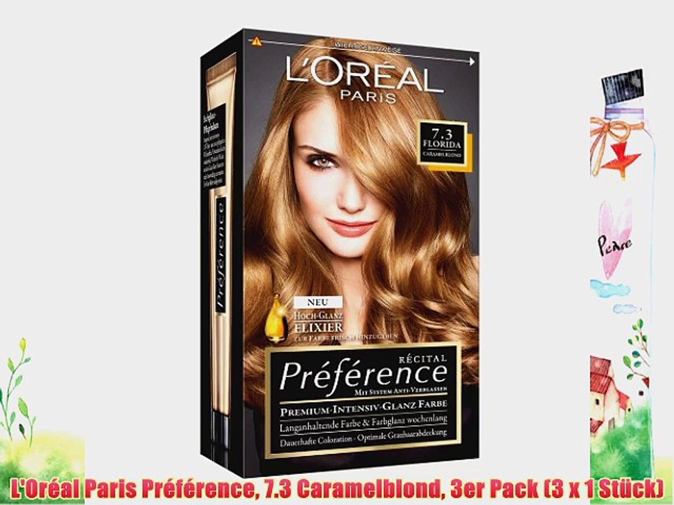 L'Or?al Paris Pr?f?rence 7.3 Caramelblond 3er Pack (3 x 1 St?ck)