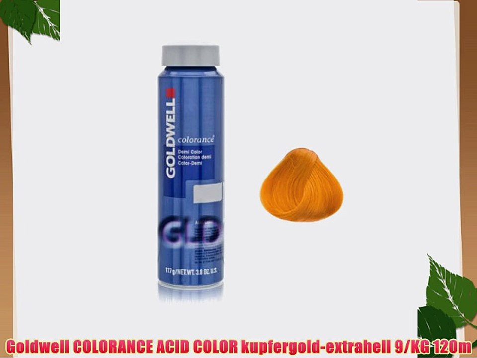 Goldwell COLORANCE ACID COLOR kupfergold-extrahell 9/KG 120m