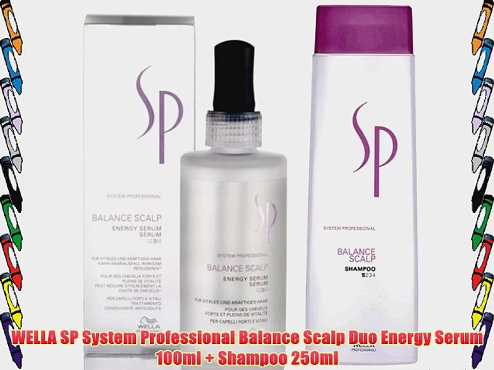 WELLA SP System Professional Balance Scalp Duo Energy Serum 100ml   Shampoo 250ml