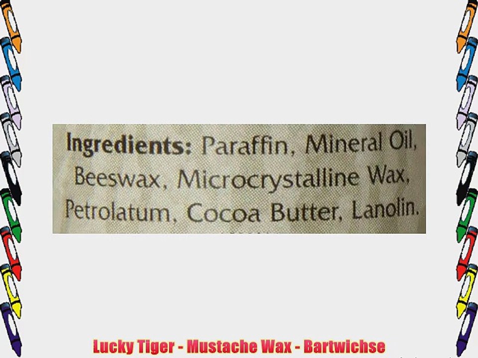 Lucky Tiger - Mustache Wax - Bartwichse