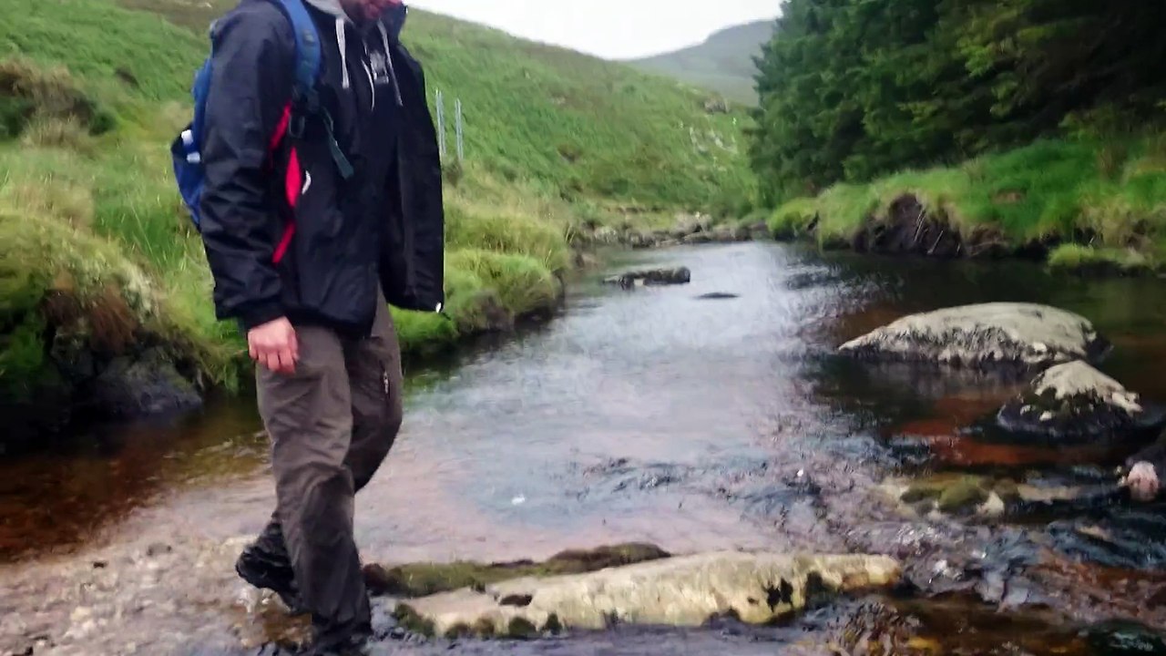 Jump in to the River Tonelagee  Wicklow Ireland 11 July 2015