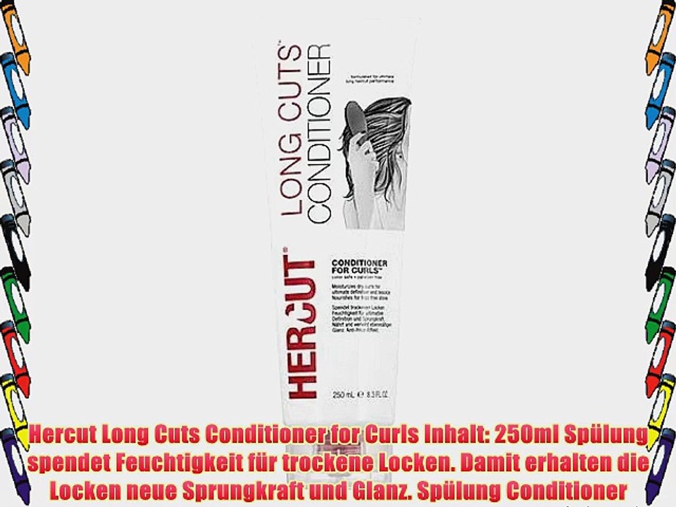 Hercut Long Cuts Conditioner for Curls Inhalt: 250ml Sp?lung spendet Feuchtigkeit f?r trockene