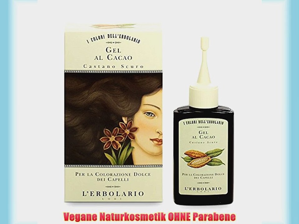 L'Erbolario Gel Riflessante Castano Scuro (Cacao) 70 ml (dunkelbraun Gel mit gr?ner Nu?schale)