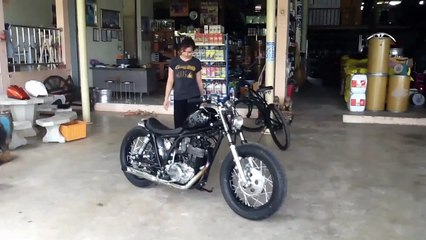 Girl Started SR400 Bobber style (ช่างโรจน์) - 08