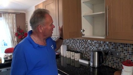 How to adjust kitchen cupboard doors