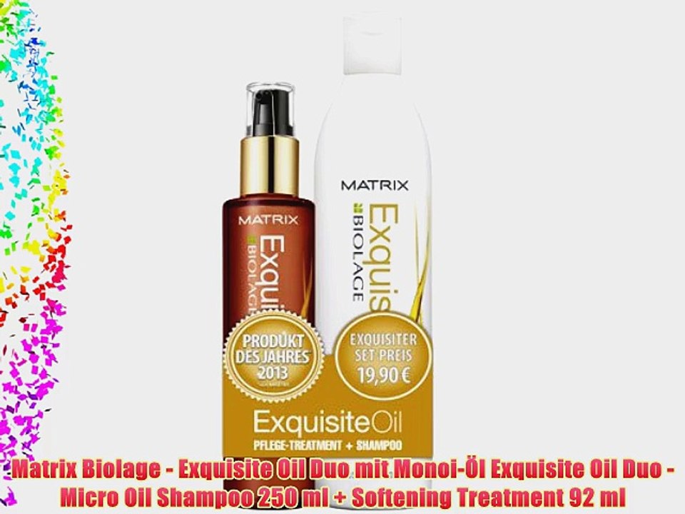 Matrix Biolage - Exquisite Oil Duo mit Monoi-?l Exquisite Oil Duo - Micro Oil Shampoo 250 ml