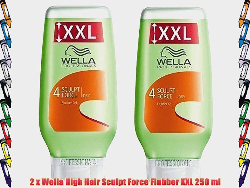 2 x Wella High Hair Sculpt Force Flubber XXL 250 ml