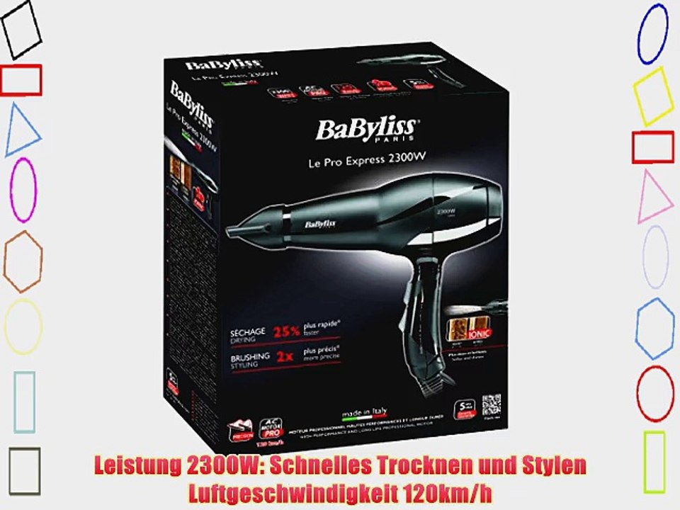 BaByliss 6614E AC Haartrockner PRO EXPRESS 2300W