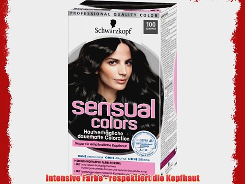 Sensual Colors dauerhafte Coloration 100 Schwarz 3er Pack (3 x 1 St?ck)