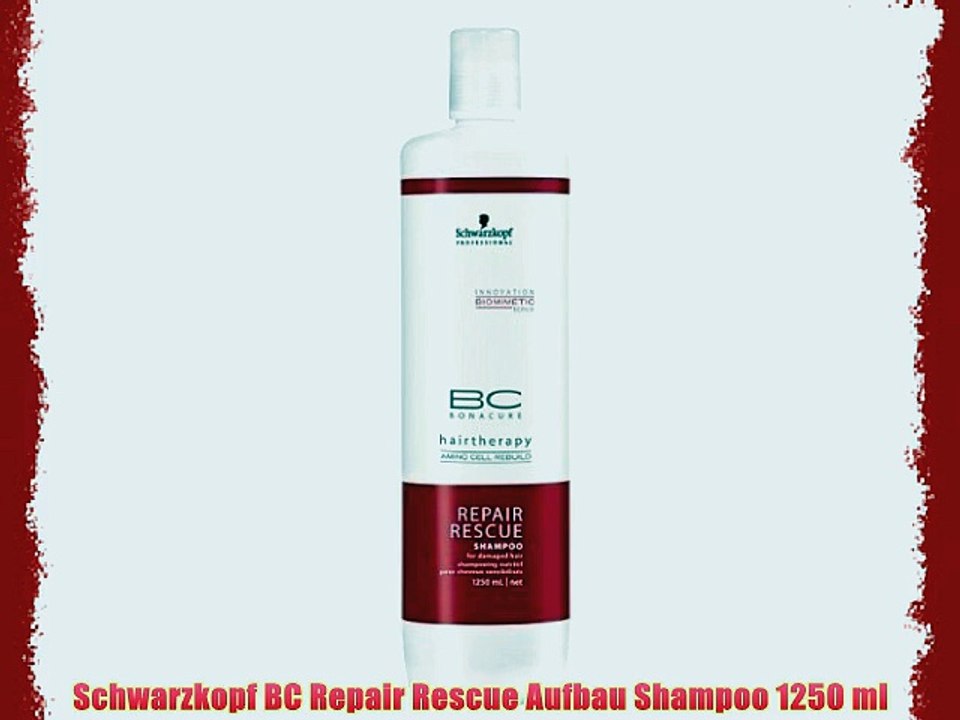Schwarzkopf BC Repair Rescue Aufbau Shampoo 1250 ml