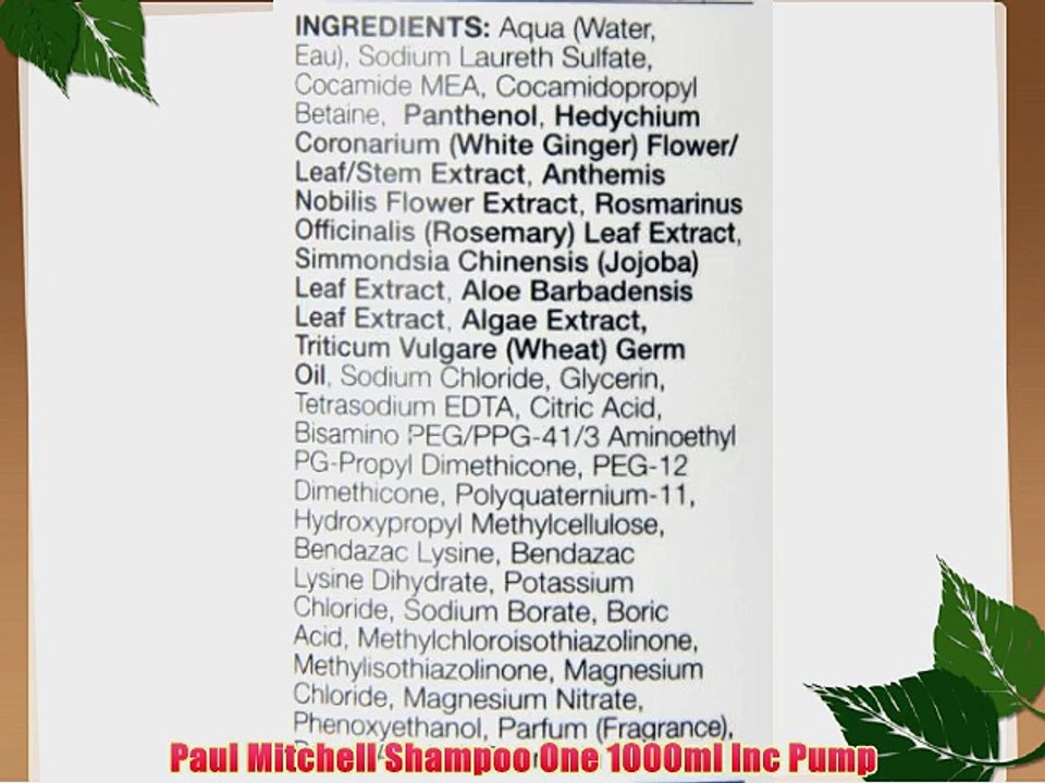 Paul Mitchell Shampoo One 1000ml Inc Pump