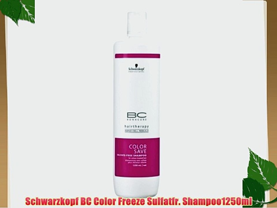 Schwarzkopf BC Color Freeze Sulfatfr. Shampoo1250ml